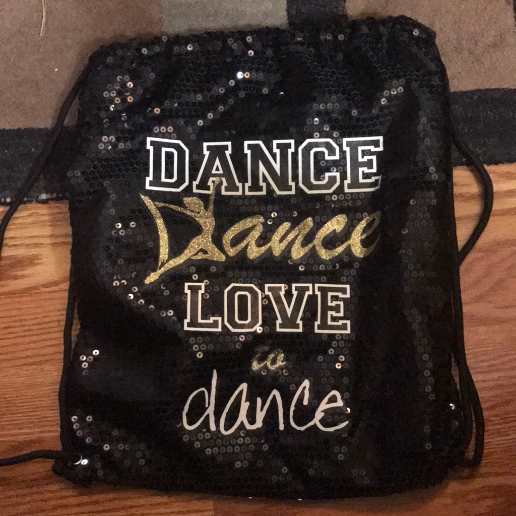 Dance Drawstring Bag Sequins
